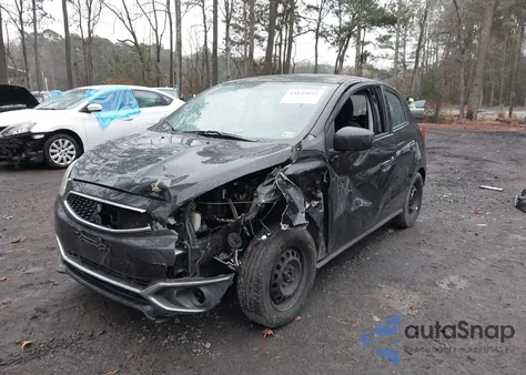 2019 Mitsubishi Mirage Rf z USA, uszkodzony, nr VIN ML32A3HJ8KH009153